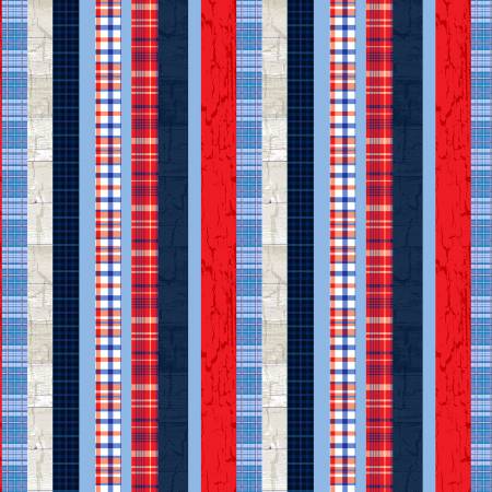 Patriotic Striped yardage