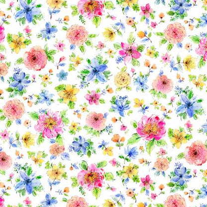 Floral Fabric Squares - Gabriella