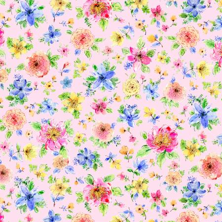 Floral Fabric Squares - Gabriella