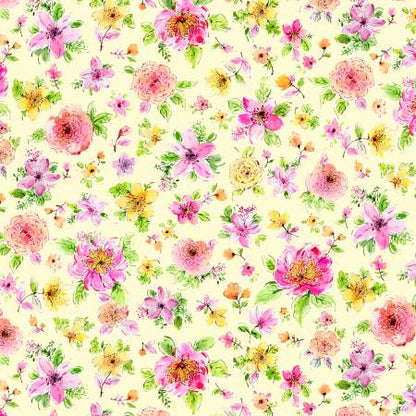 Floral Fabric Squares - Gabriella