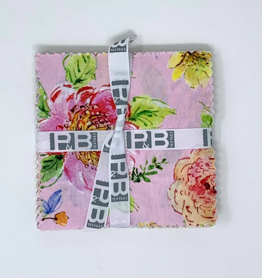 Floral Fabric Squares - Gabriella