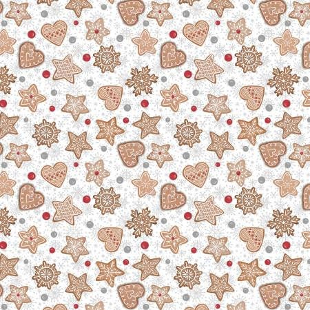 Gingerbread Hot Cocoa Fabric Squares, Baking Up Joy, Wilmington Prints, 5 inches, 42 squares