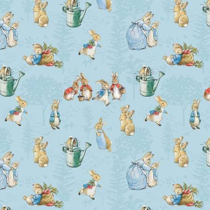 Peter Rabbit Fabric Squares, 5 inch Stacker, Charm Pack, Riley Blake