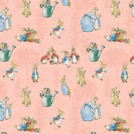 Peter Rabbit Fabric Squares, 5 inch Stacker, Charm Pack, Riley Blake