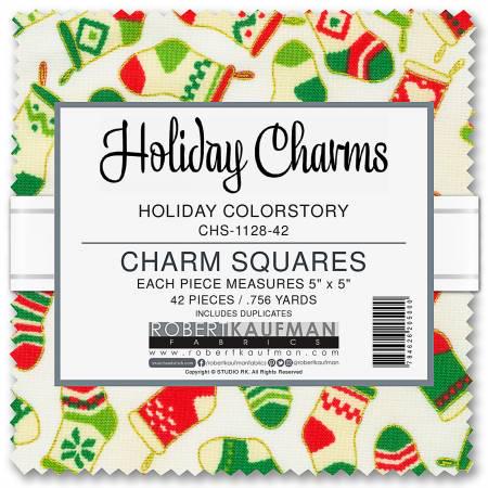 CHristmas Charm Squares, Holiday Charms, Holiday Colorstory, Robert Kaufman, CHS-1128-42