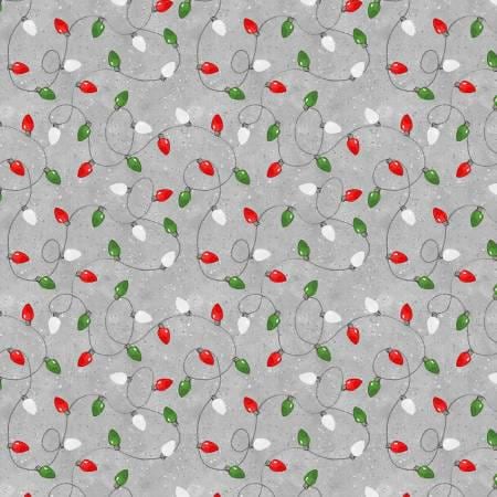 Christmas fabric yardage, Christmas Lights, Baby Its Gnomes Outside, Wilmington Prints