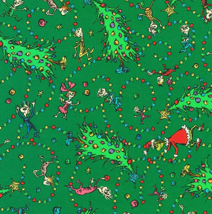 Grinch pine christmas tree yardage.