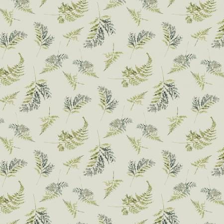 Green Fern yardage, Blessed by Nature, Green Florals, Lisa Audit, Wilmington Prints