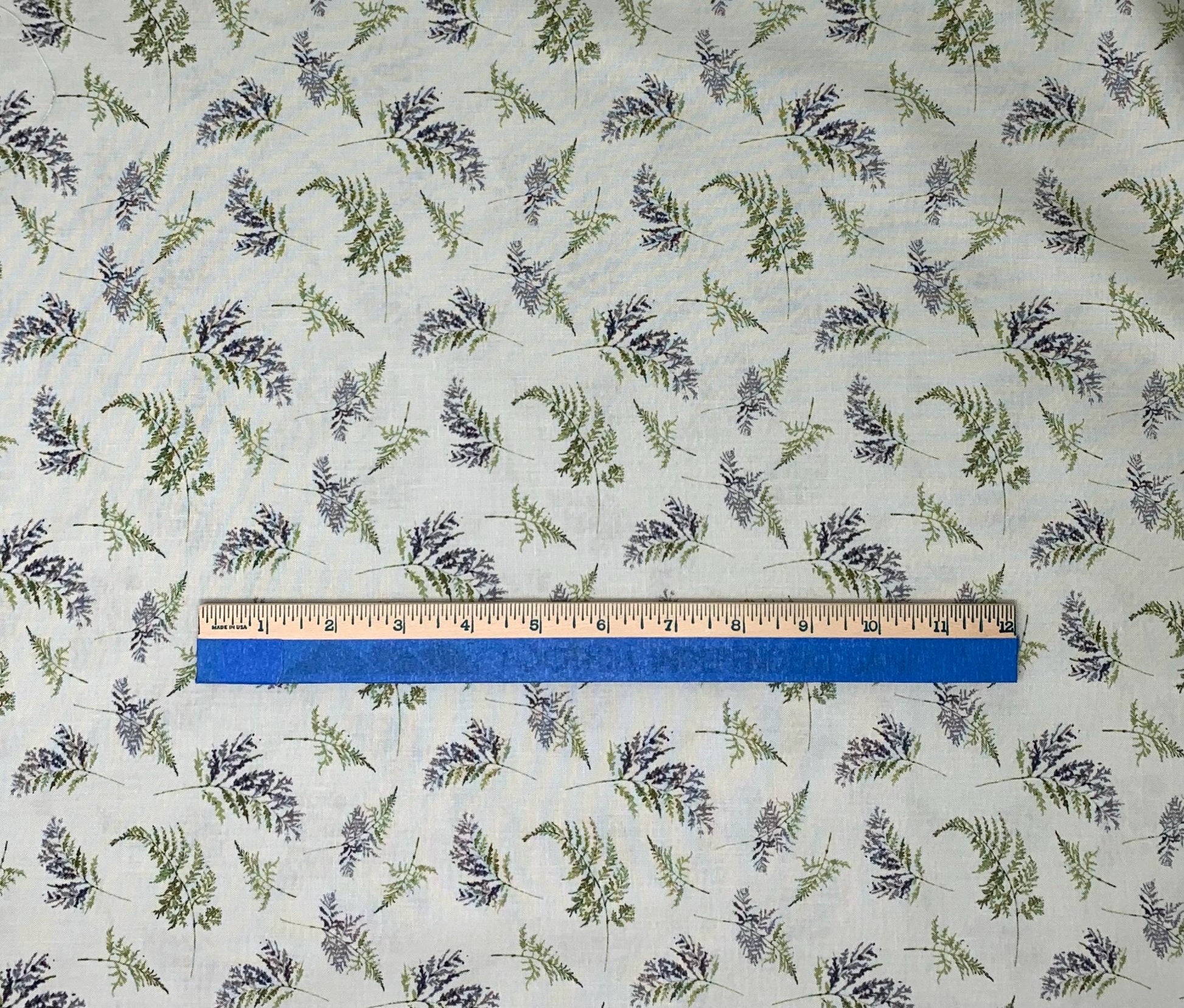 Green Fern yardage, Blessed by Nature, Green Florals, Lisa Audit, Wilmington Prints