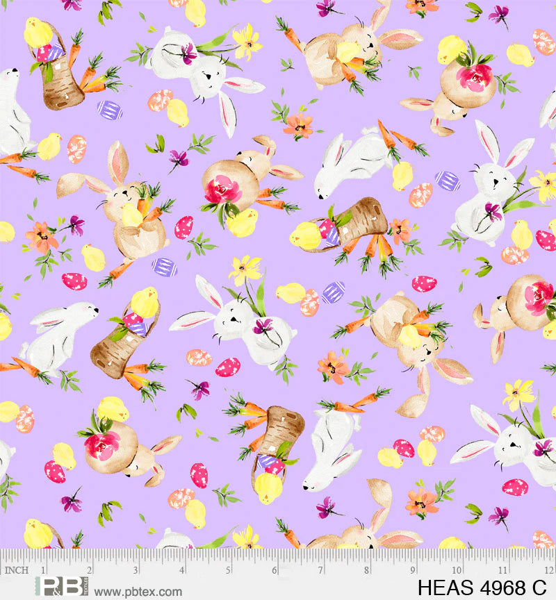 Easter Bunny Yardage - Hoppy Easter by P&B Textiles