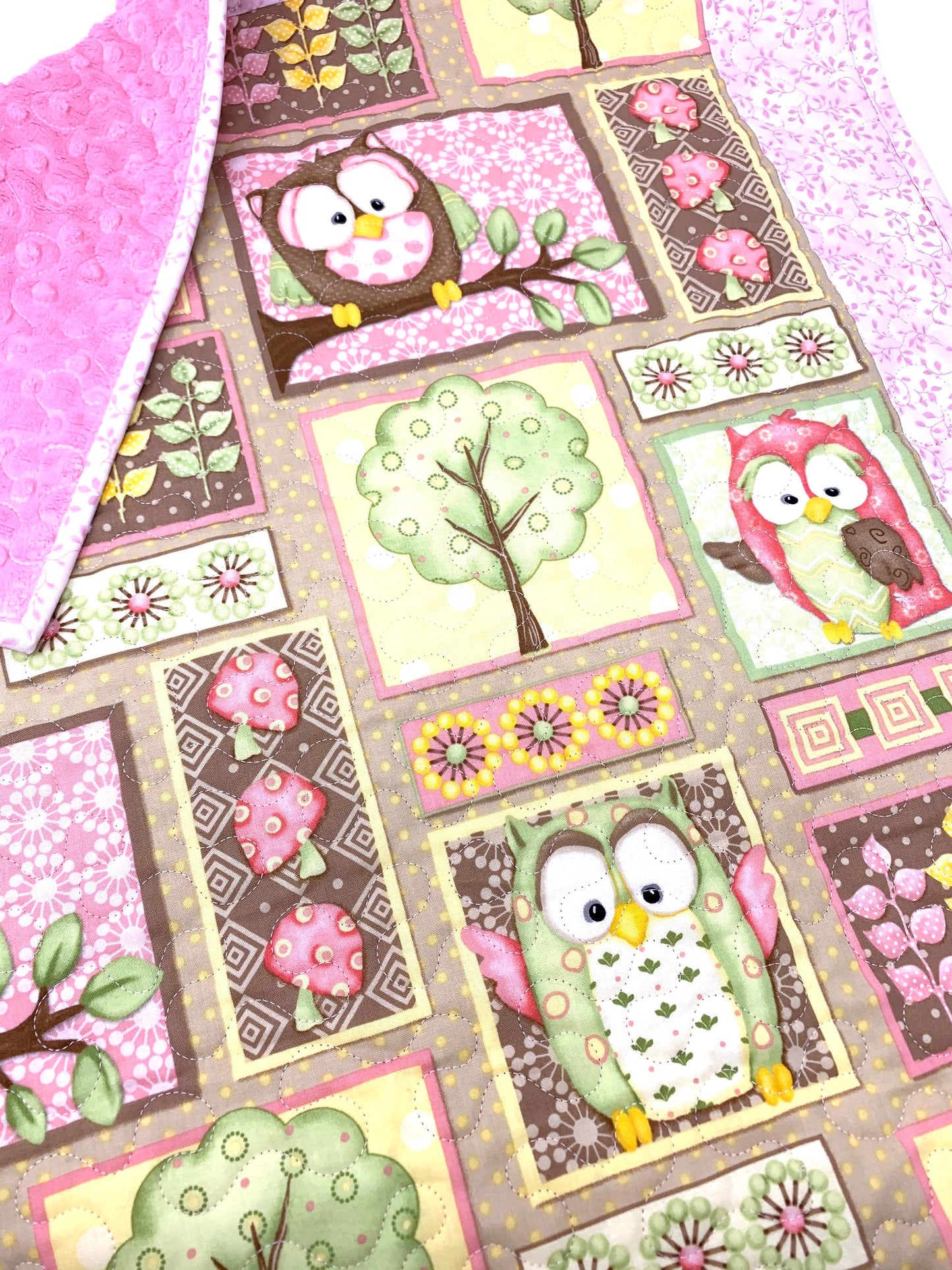 Baby Girl Owl Quilt