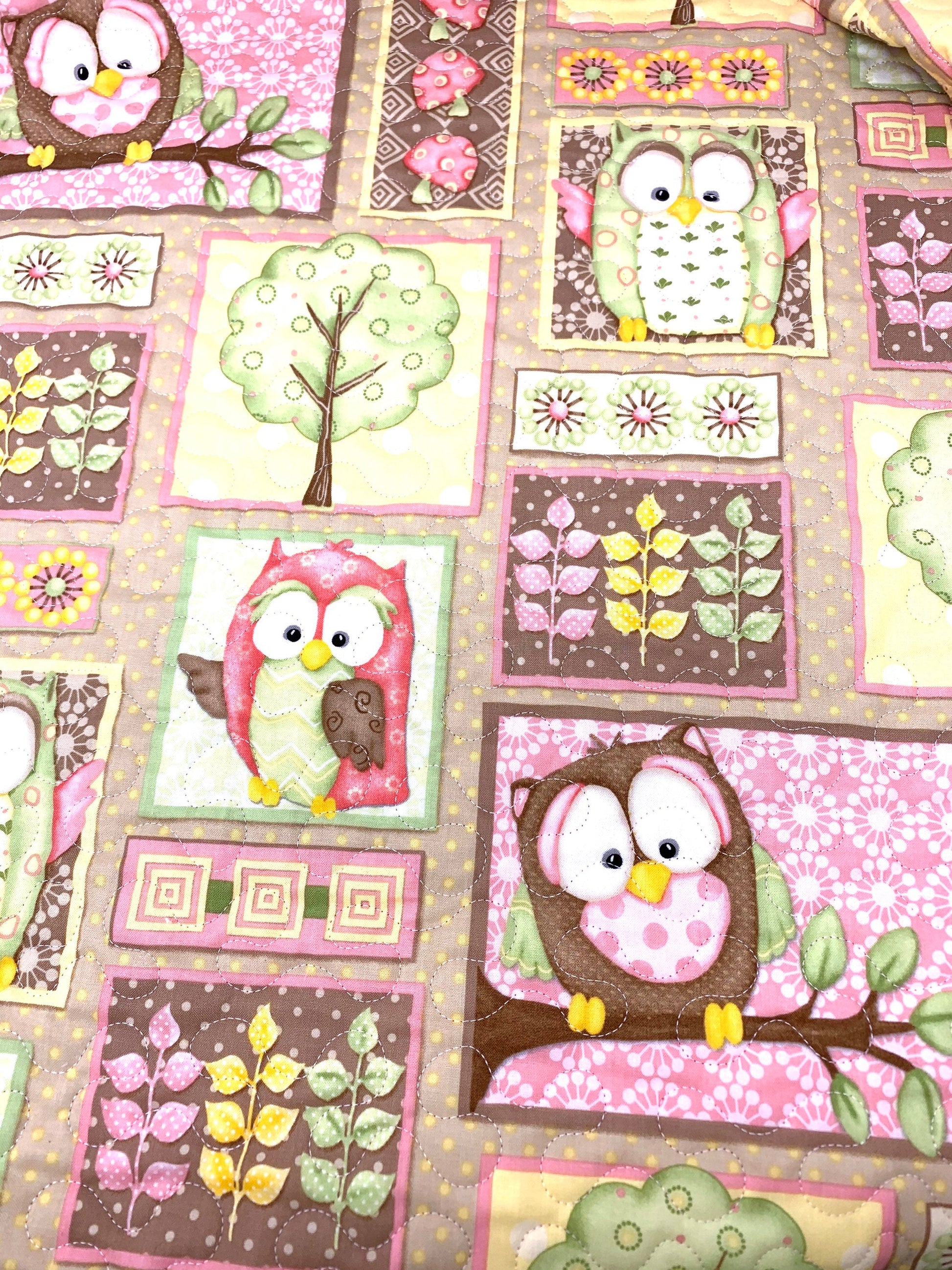 Baby Girl Owl Quilt