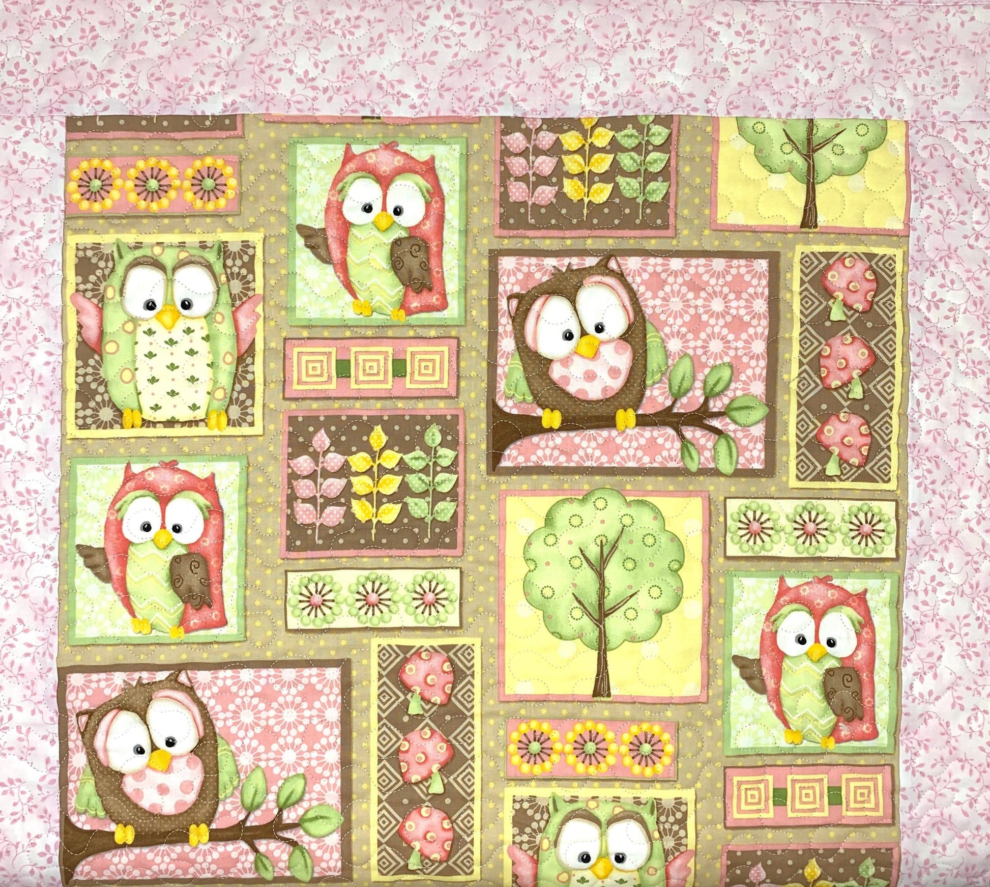 Baby Girl Owl Quilt