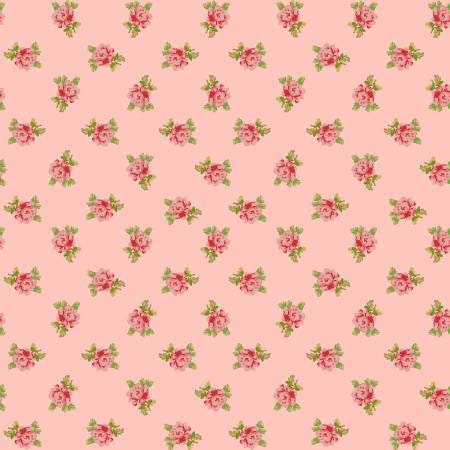 Sweet Beginnings, Pink Floral Yardage, Spaced Floral, Maywood Studio, Fabric Yardage