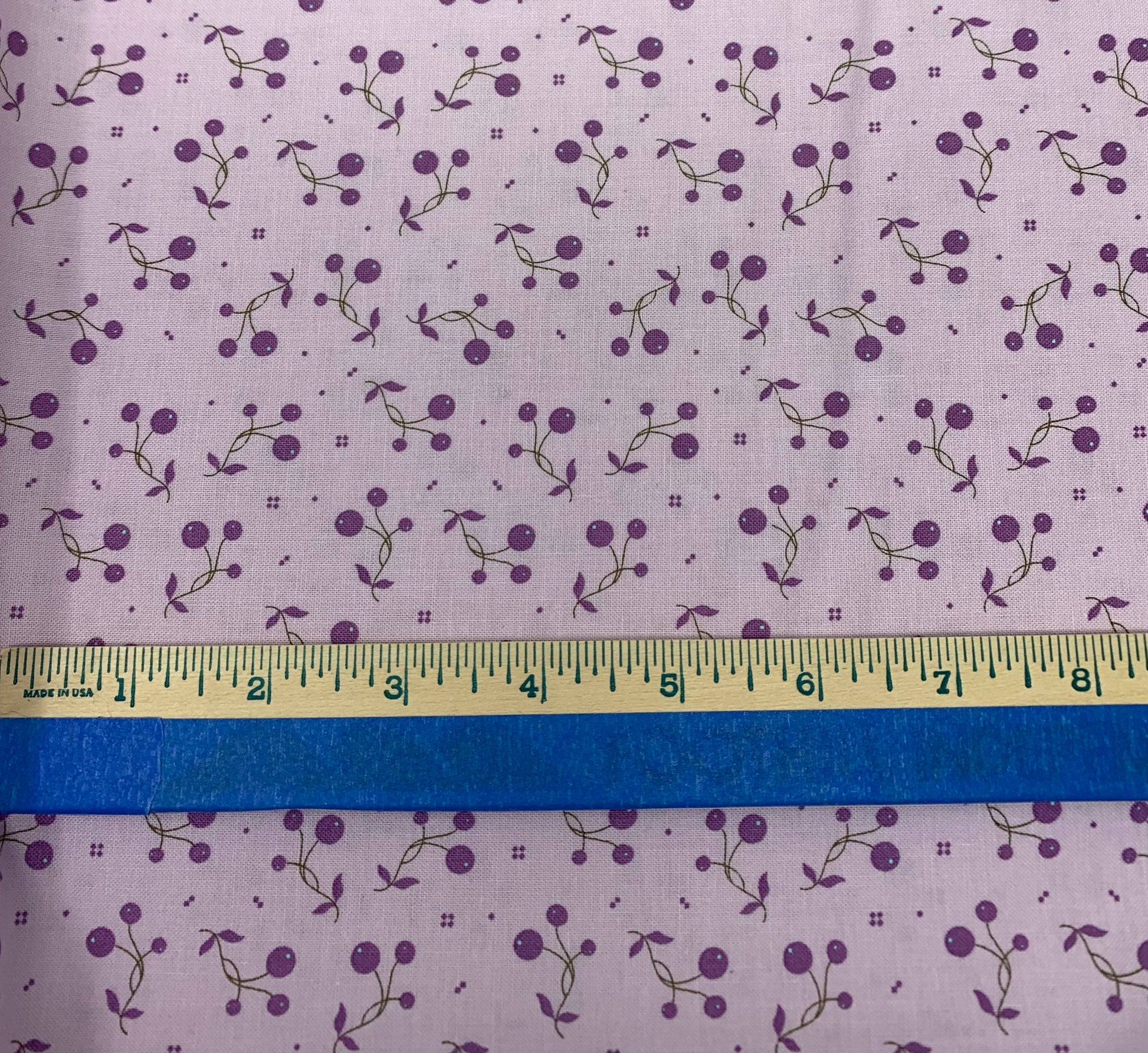 Lilac Tripleberry Lilac yardage, Flowers, Adel in Spring, Riley Blake, Cotton Fabric Yardage