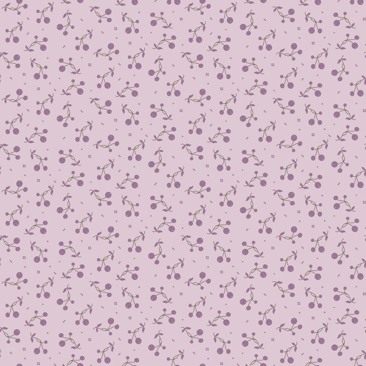 Lilac Tripleberry Lilac yardage, Flowers, Adel in Spring, Riley Blake, Cotton Fabric Yardage