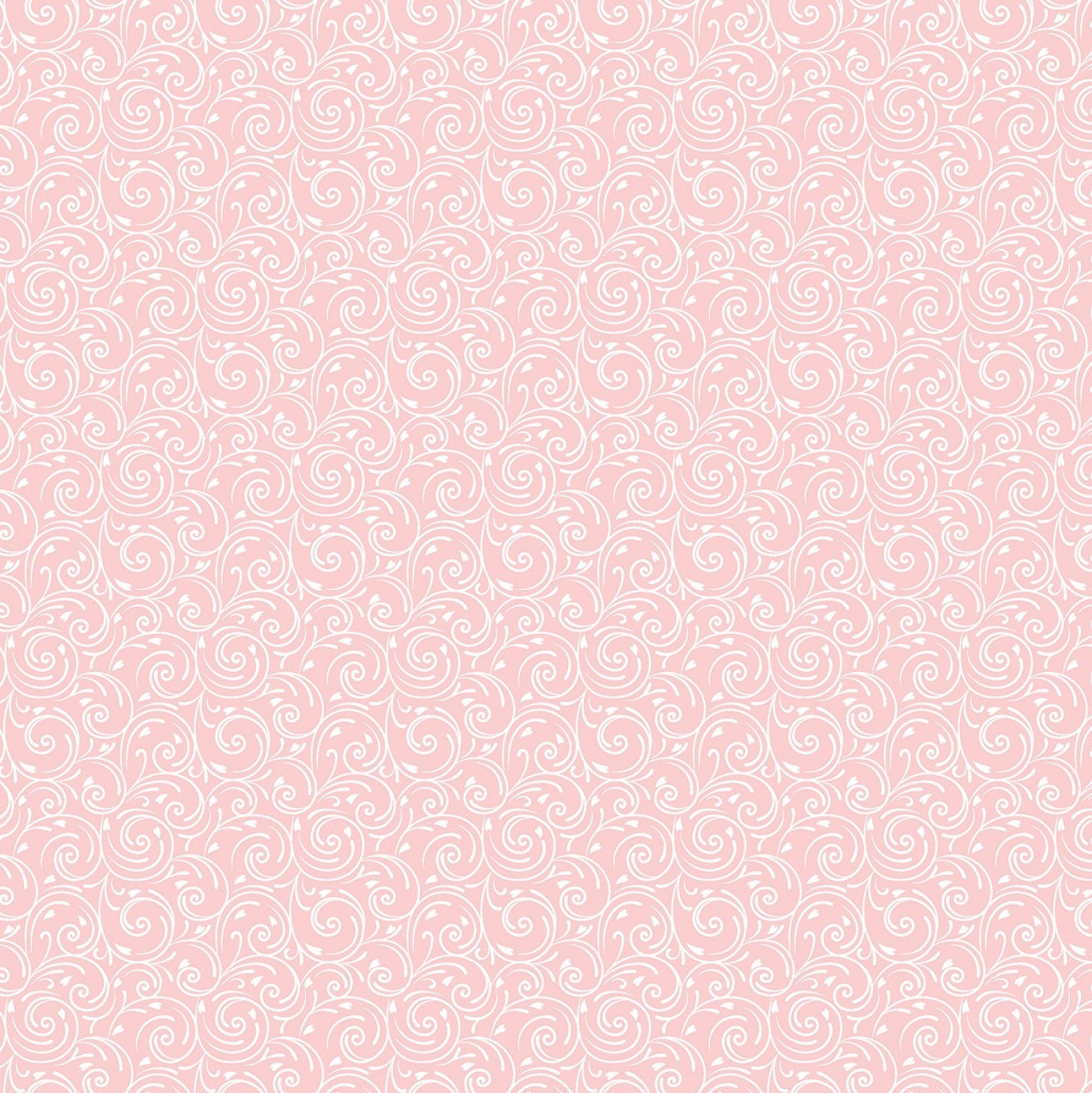 Blush, Falling in Love - Pink Swirls Yardage, Pink, White,  Riley Blake, Cotton Fabric Yardage