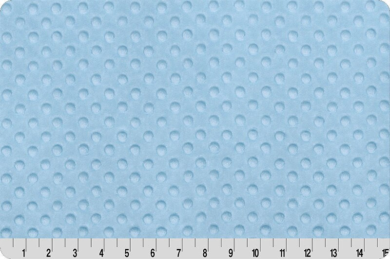 Blue Cuddle Dimple, Baby Blue, Shannon Fabrics, Minky Yardage