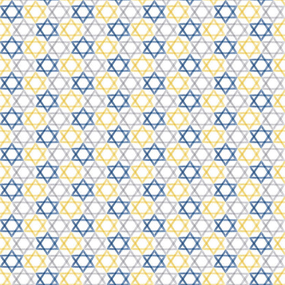 Hanukkah 5 inch Fabric Squares, Charm Pack, Hanukkah Nights, 42 Fabric Squares Total, Riley Blake