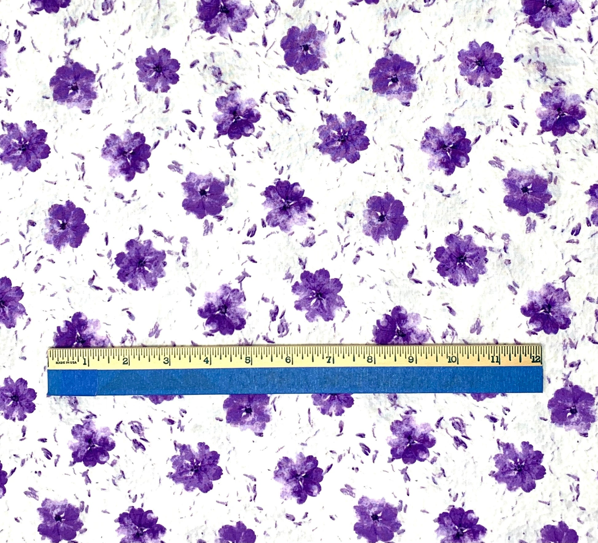 Purple Floral Yardage, Natural Textures in Purple, Robert Kaufman, FLH212106