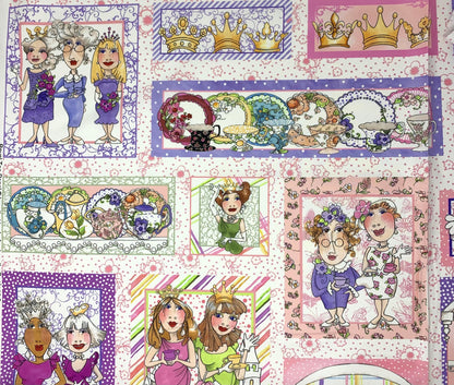 Royal Tea Fabric Panel, Tea Party, Loralei Designs, 692518