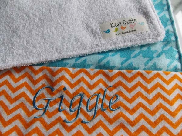 Baby Boy Burp Cloth with Pocket