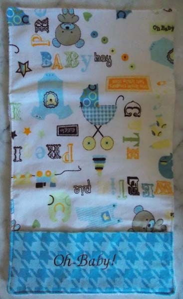 Baby Boy Burp Cloth with Pocket